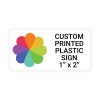 Color Sign Horizontal 1" x 2"