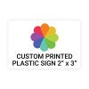 Color Sign Horizontal 2" x 3"