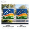 The opaque or clear versions of the window cling materials