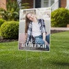 An 24x18 vertical yard sign for a graduate