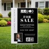 A 24x18 vertical yard sign for a realtor