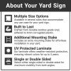 The durability and customization of the vertical yard sign