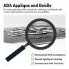 Information on the ADA applique and braille