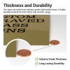 The thickness and durability of engraved brass plaques
