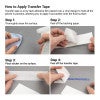 The 4-step process of how to properly use transfer tape