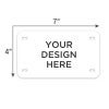 The Dimensions of the Mini License Plate Are 3 Inches by 6 Inches
