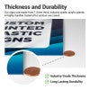 The thickness and durability of the printed plastic signs