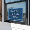 Barbie and Ken Funny Political Yard Sign in a Window