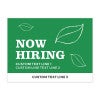 Now Hiring Sign with Custom Text
