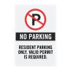 Just the insert of the no parking sign that fits into an A-frame