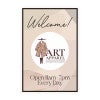 The insert only for a welcome A-frame sign
