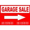 Customizable Garage Sale Sign with Arrow