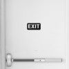 Black 2 by 4 Sign That Says Exit
