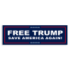 Free Donald Trump Bumper Sticker