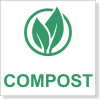 Green Compost Decal | 3" x 3"