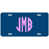Traditional Monogram License Plate