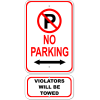No Parking Sign Bundle
