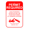Permit Required Sign | 18" x 12"