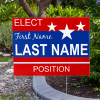 Stars Election Yard Sign in Yard