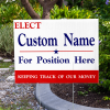 Personal Message Election Yard Sign in Yard