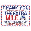 Thank You Postal Workers Appreciation Yard Sign