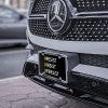 Front License Plate On Black Car
