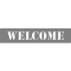 Welcome 2" x 10" Mylar Stencil