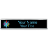 Traditional 2" x 12" Wall Nameplate - Full Color
