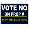 Vote No Navy Yard Sign | 18" x 24"