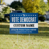 Custom Vote Democrat Political Yard Sign