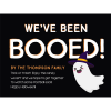 We've Been Booed with Laughing Ghost Custom Halloween Yard Sign