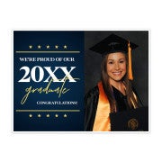 Star & Script Proud of Our Grad | Graduation Yard Sign
