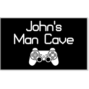 Personalized Gamer Man Cave Engraved Plastic Sign | 6" x 10"