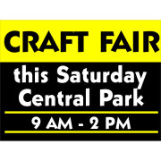 Craft Fair Sign