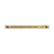 Horizontal Engraved 1" x 16" Heavy Brass Signs 