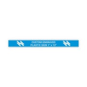 Plastic Engraved 1" x 10" Horizontal Sign