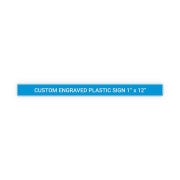 Plastic Engraved 1" x 12" Horizontal Sign