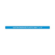 Plastic Engraved 1" x 16" Horizontal Sign