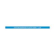 Plastic Engraved 1" x 20" Horizontal Sign