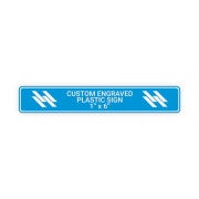 Plastic Engraved 1" x 6" Horizontal Sign