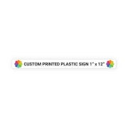 Color 1" x 12" Horizontal Sign