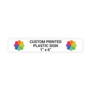 Color 1" x 6" Horizontal Sign