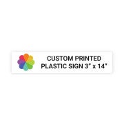 Color 3" x 14" Horizontal Sign