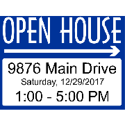 Custom Open House Yard Sign