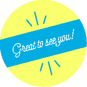 Great to See You Script Set Business Reopening Floor Decal