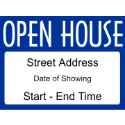 Fancy Open House Sign