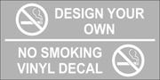Design Your Own Custom No Smoking Vinyl Sticker