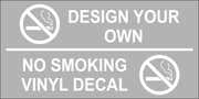 Design Your Own Custom No Smoking Vinyl Sticker