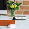 Ask Me About My Dog Funny Desk Plate