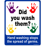 Did You Wash Them 10" x 8" Full Color Sign